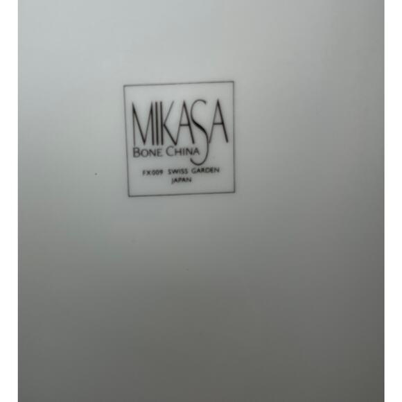 Mikasa Bone China Swiss Garden Japan Tulip Cake Pie Plate Platter & Server FX009 - Picture 4 of 7